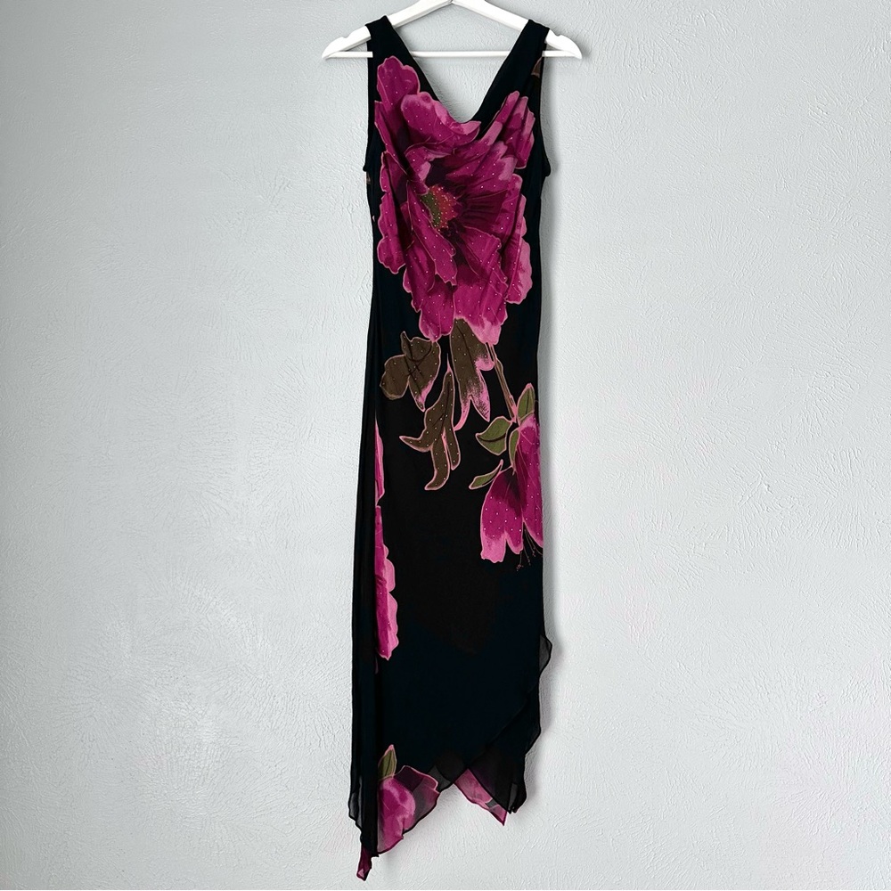 Gorgeous Vintage Floral Beaded Dress - Picture 7 of 9